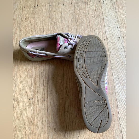 Plaid pink Sperry topsides loafer women’s size 7.5 - Picture 10 of 10